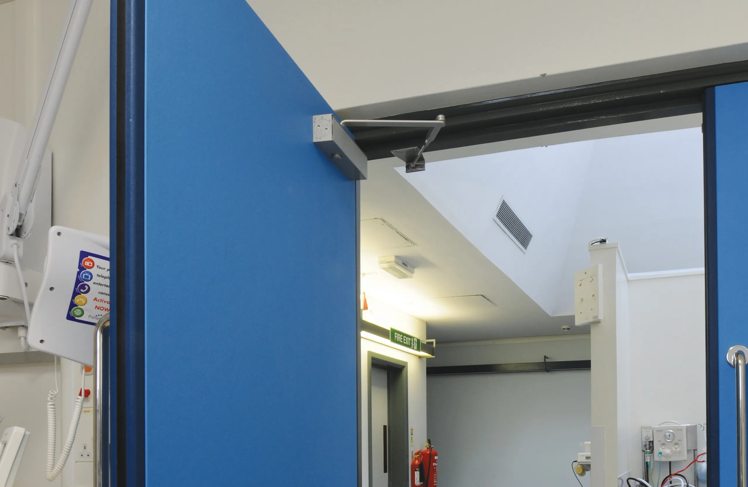 Adjusting a fire door closer
